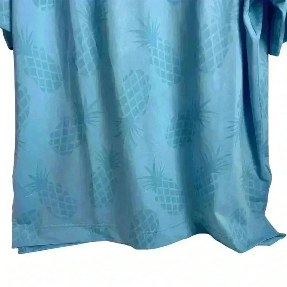 FootJoy Men's Pineapple Polo Shirt Blue Size L Limited Edition Casual - Picture 4 of 16
